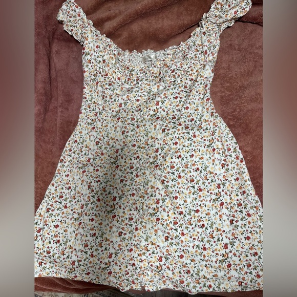SweetPot Floral Print Linen Dress - Picture 1 of 3